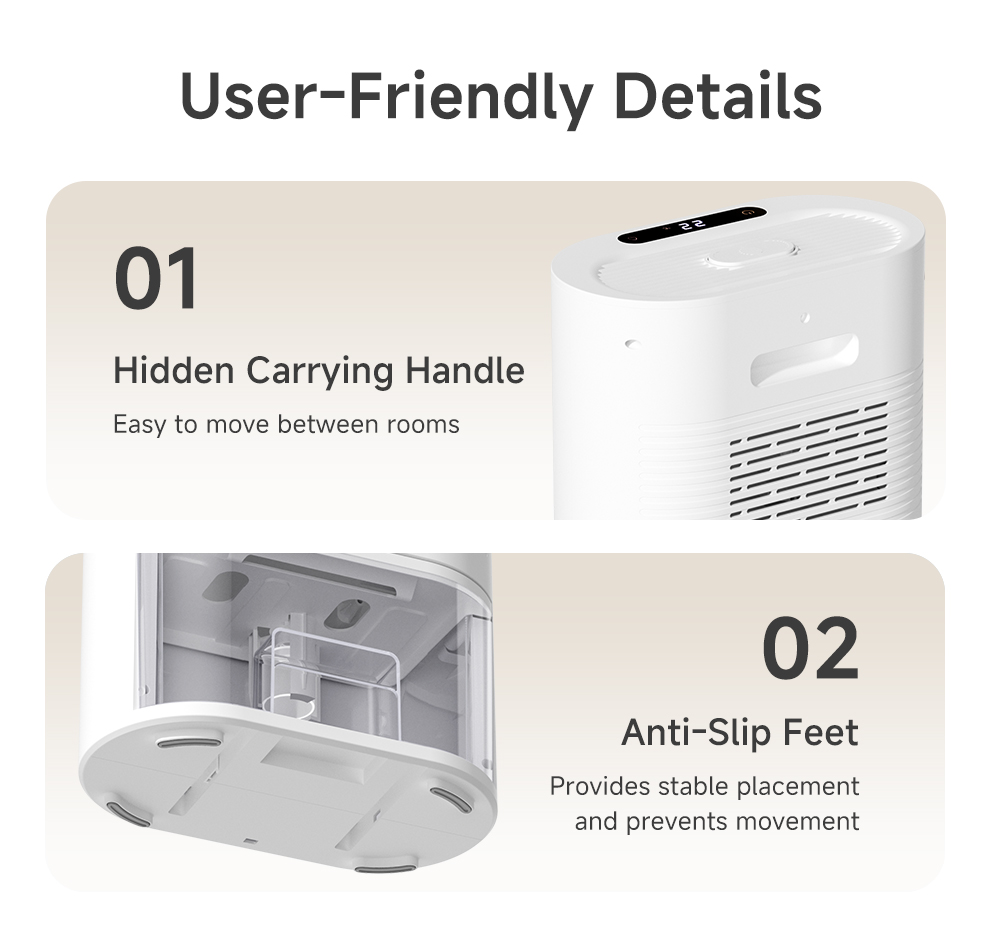 【New Launch】Simplus Dual-Core Dehumidifier丨850ml/Day丨2.5L Large Water ...