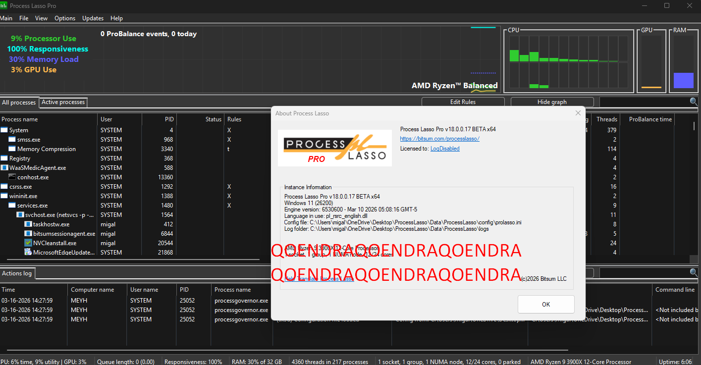 Bitsum Process Lasso 𝐏𝐑𝐎 𝟏𝟖 Latest Software🔥Windows process automation ...