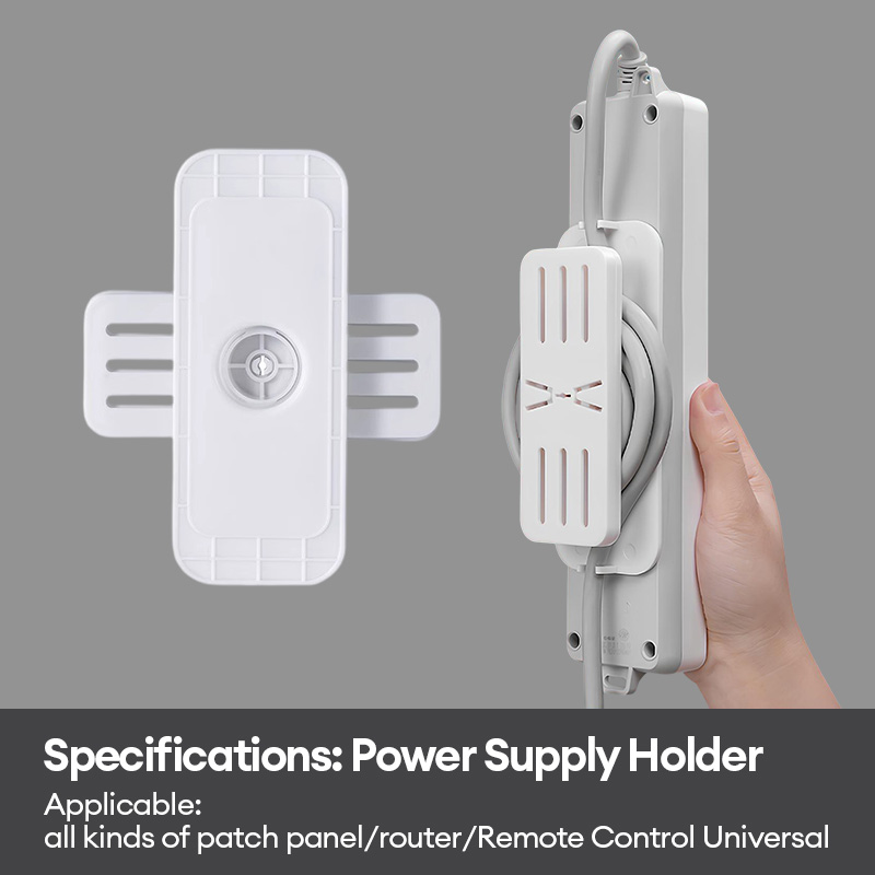Wall Mounted Socket Extension Sticker Panel Holder Wiring Board Plug-in ...