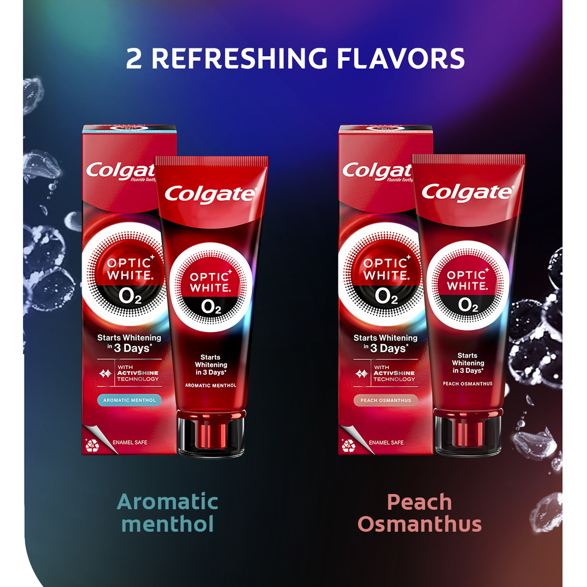 Colgate Optic White O2 Oxygen Whitening Aromatic Menthol Toothpaste ...
