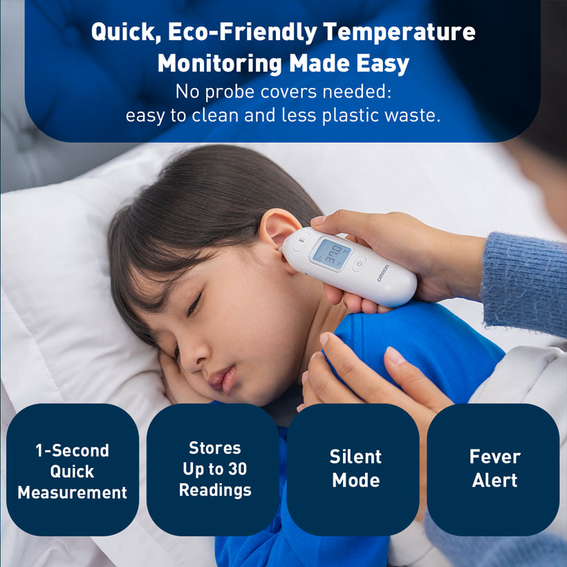 OMRON Ear Thermometer | Termometer Telinga TH-839S | MC-E533 电子耳式体温计 ...