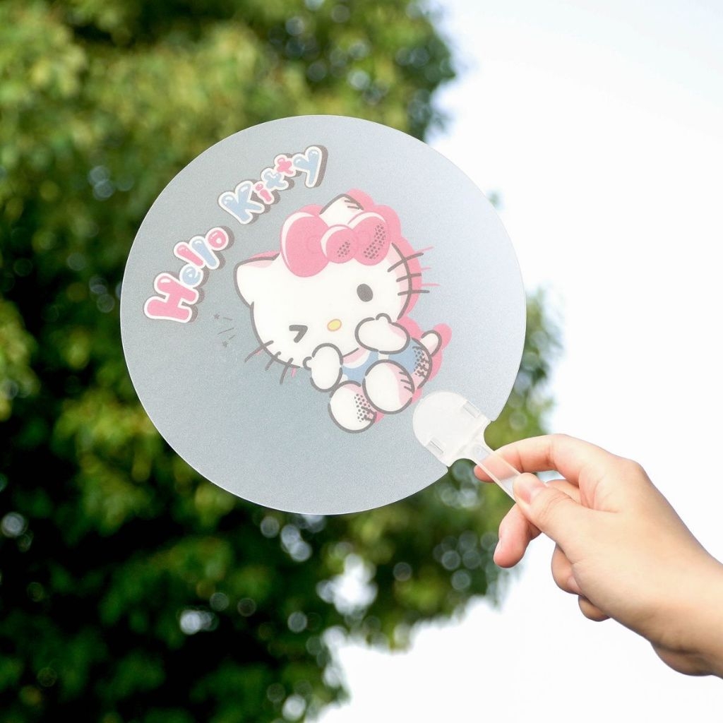 Sanrio Kuromi Melody Hello Kitty Cinnamoroll Lotso Hand Fan Cute Kipas ...