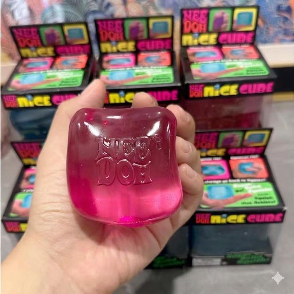 Local Stock NeeDoh Nice Cube Squishy Fidget Toy Soft Sensory Squeeze ...