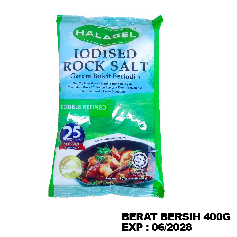 Halagel Himalaya Iodised Rock Salt Garam Bukit Himalaya Asli dgn Iodin ...