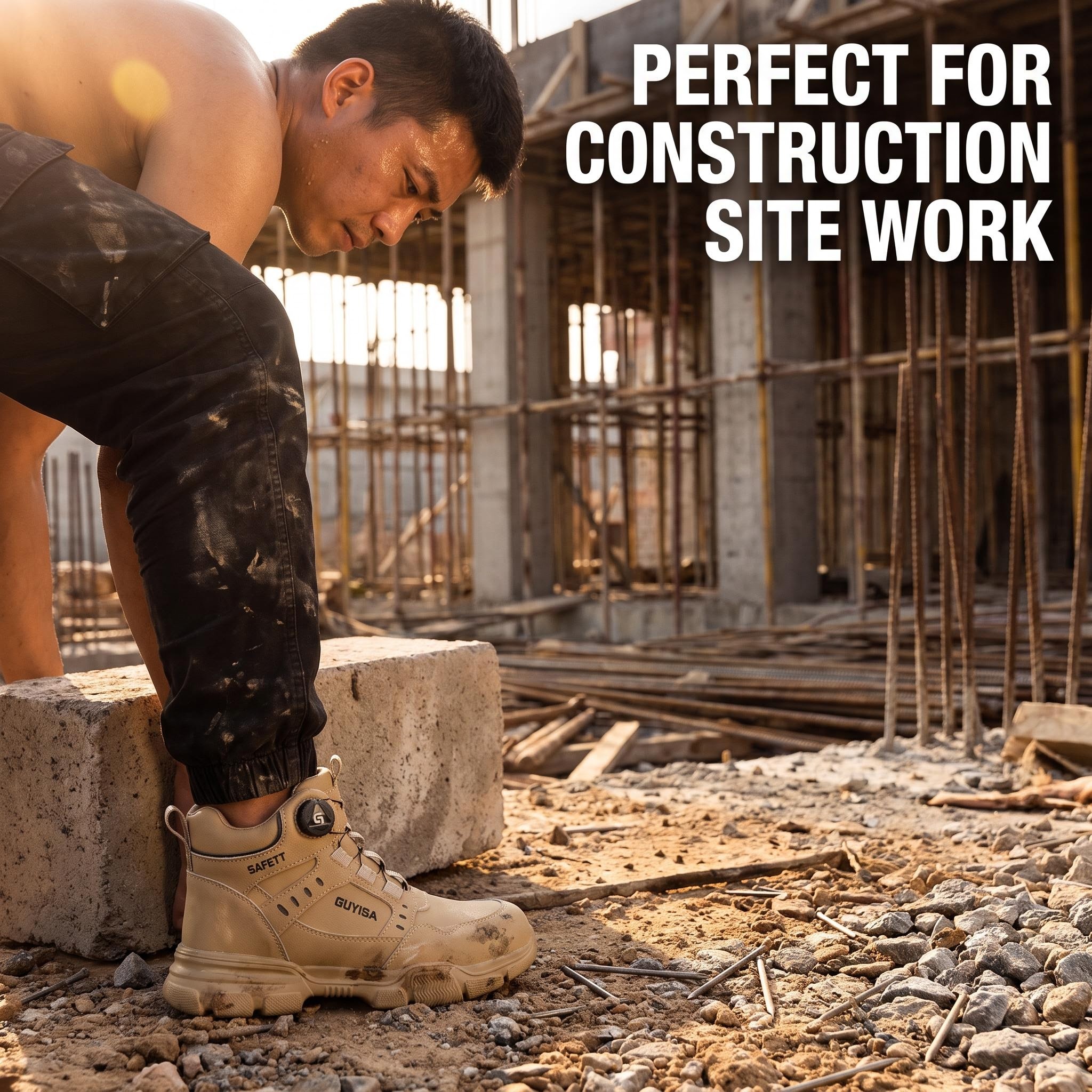 HOHEWEG Anti-Slip Industrial Safety Shoes Impact Resistant Steel Toe ...
