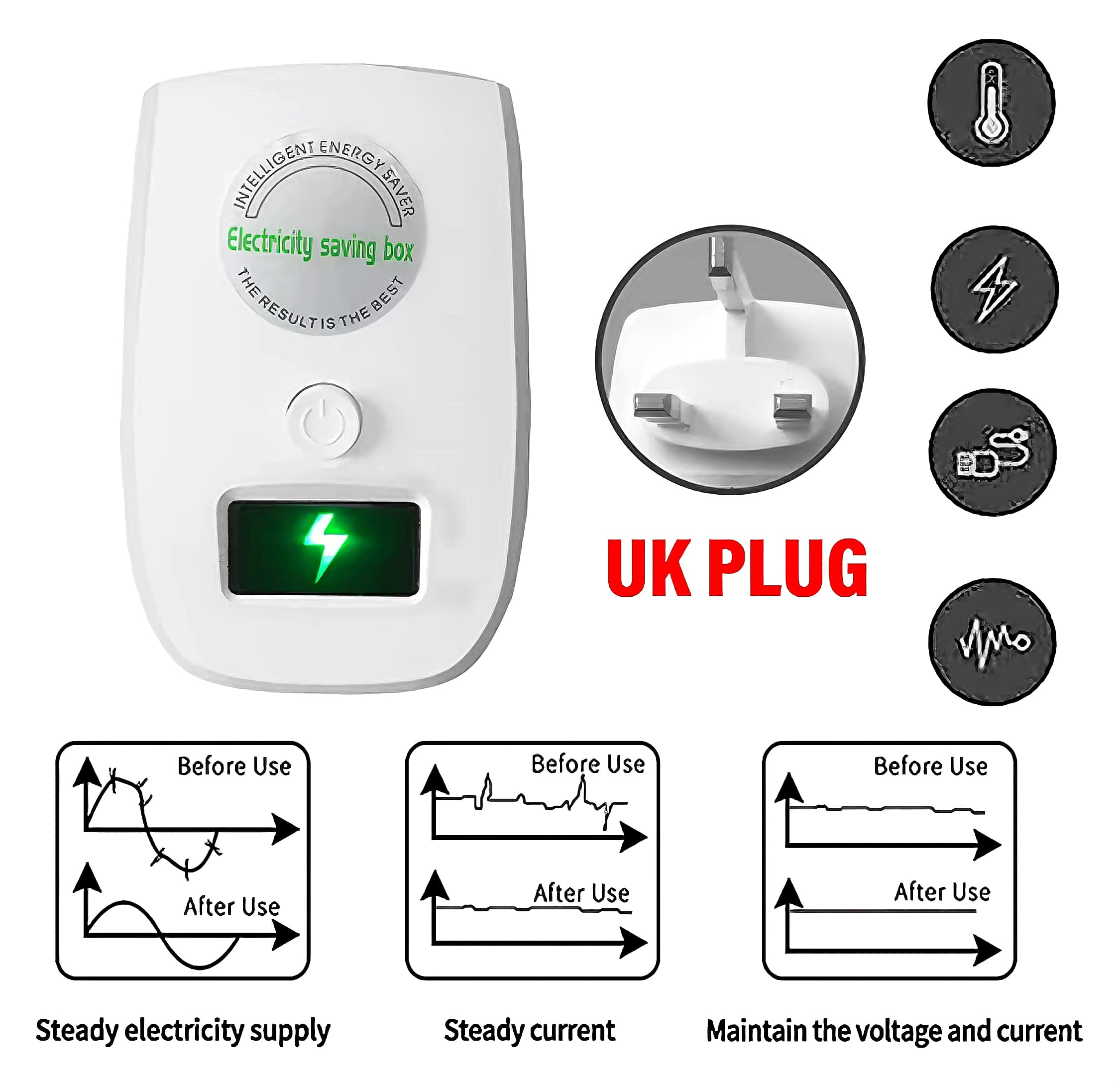 28KW MALAYSIA Plug energy Saving Box electricity saver Just plug in and ...