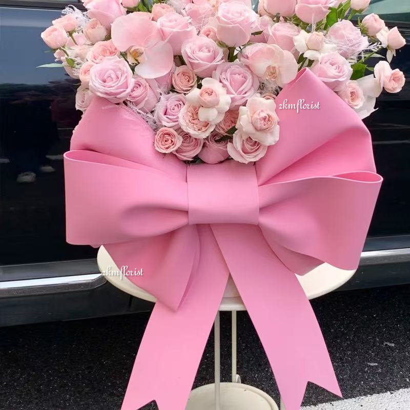 BOW RIBBON Reben Riben Gift Satin Organza Flower Bouquet Happy Birthday ...