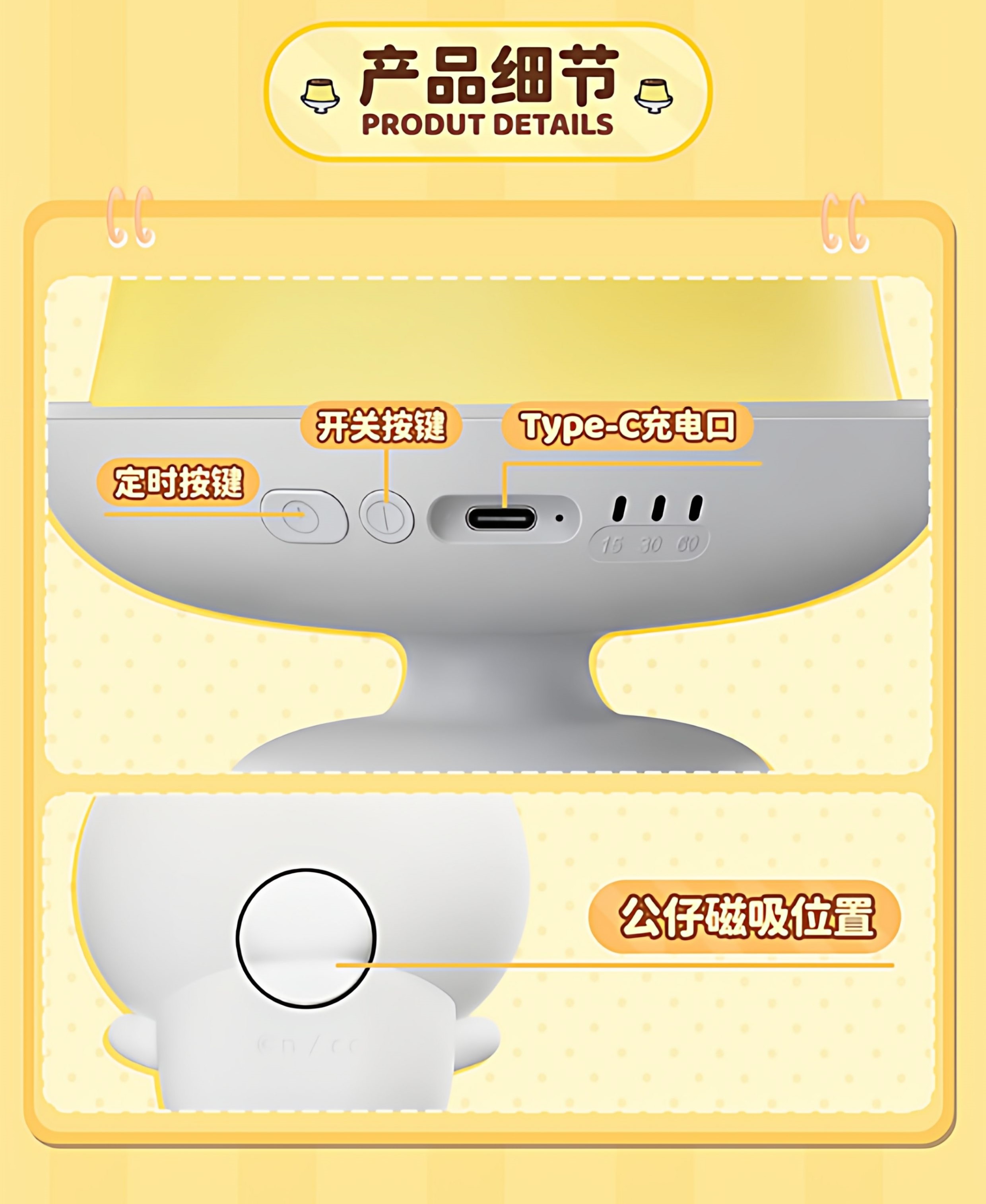 [100% Original] MARTUBE Chiikawa Pudding Lamp Birthday Gift 吉伊卡哇布丁灯生日礼物 ...