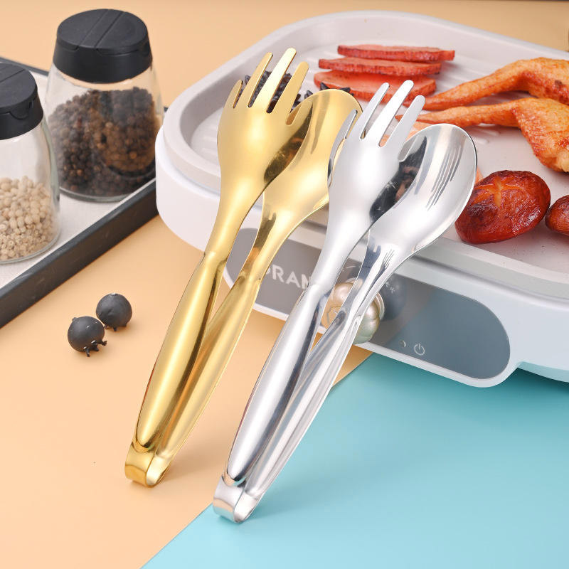 304 Stainless Steel Thickened Food Clip Salad Bread Steak Clip Buffet ...