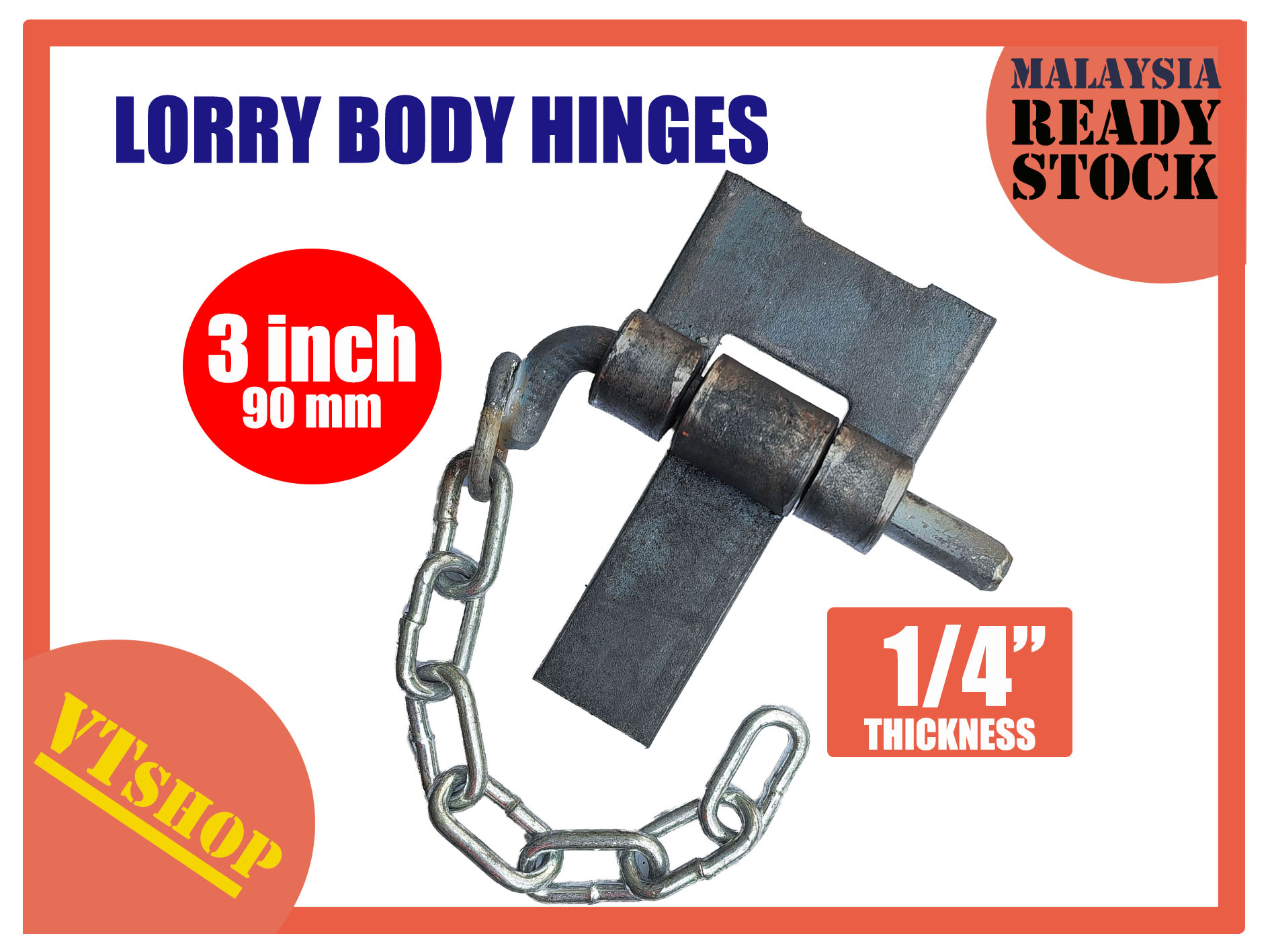 VTSHOP6889 LORRY BODY HINGES SET 3