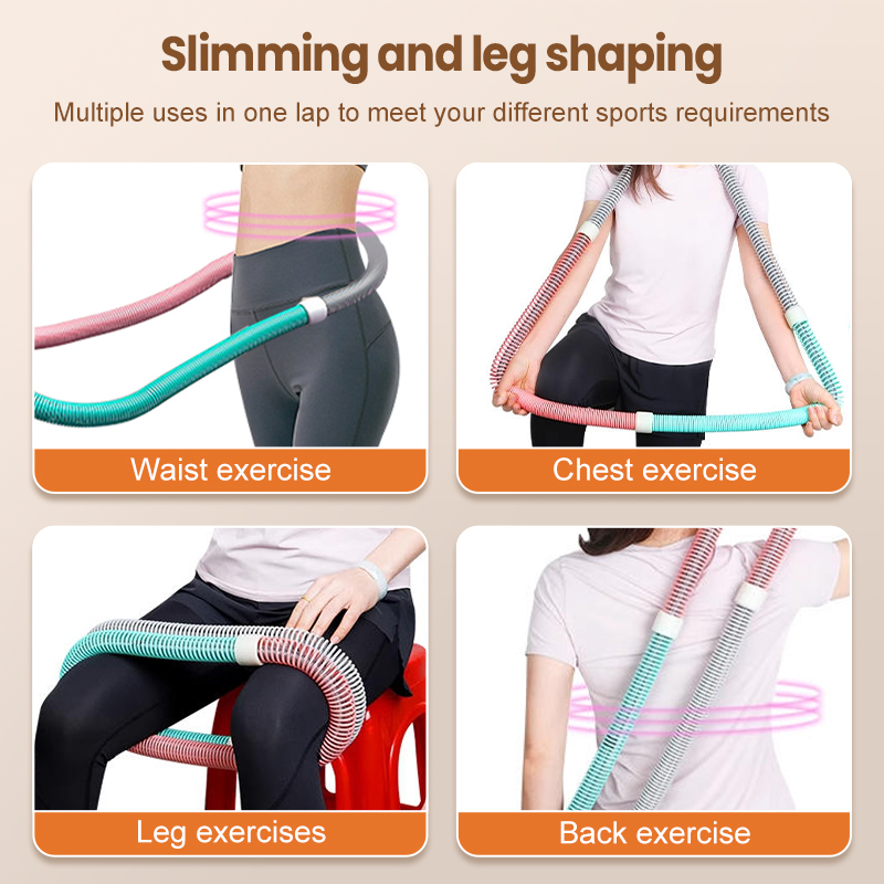 【12H SHIP】Spring Hula Hoop With Extra Weight Waist Twisting Exercise At ...