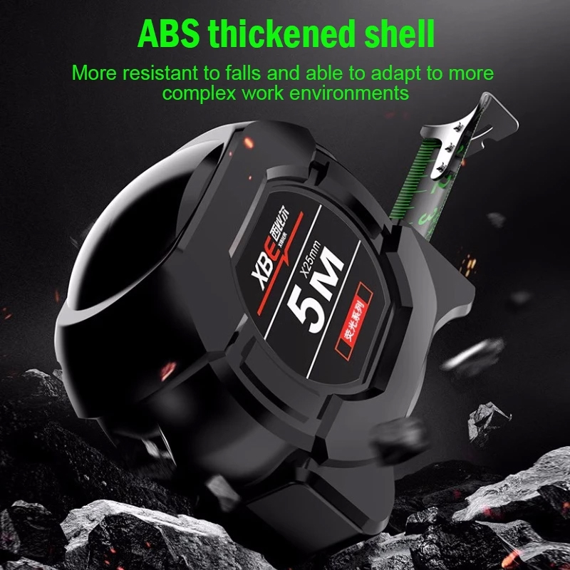 3H Pita Ukur Laser Fluoresen 25mm Tahan Haus Self-Locking / Fluorescent ...