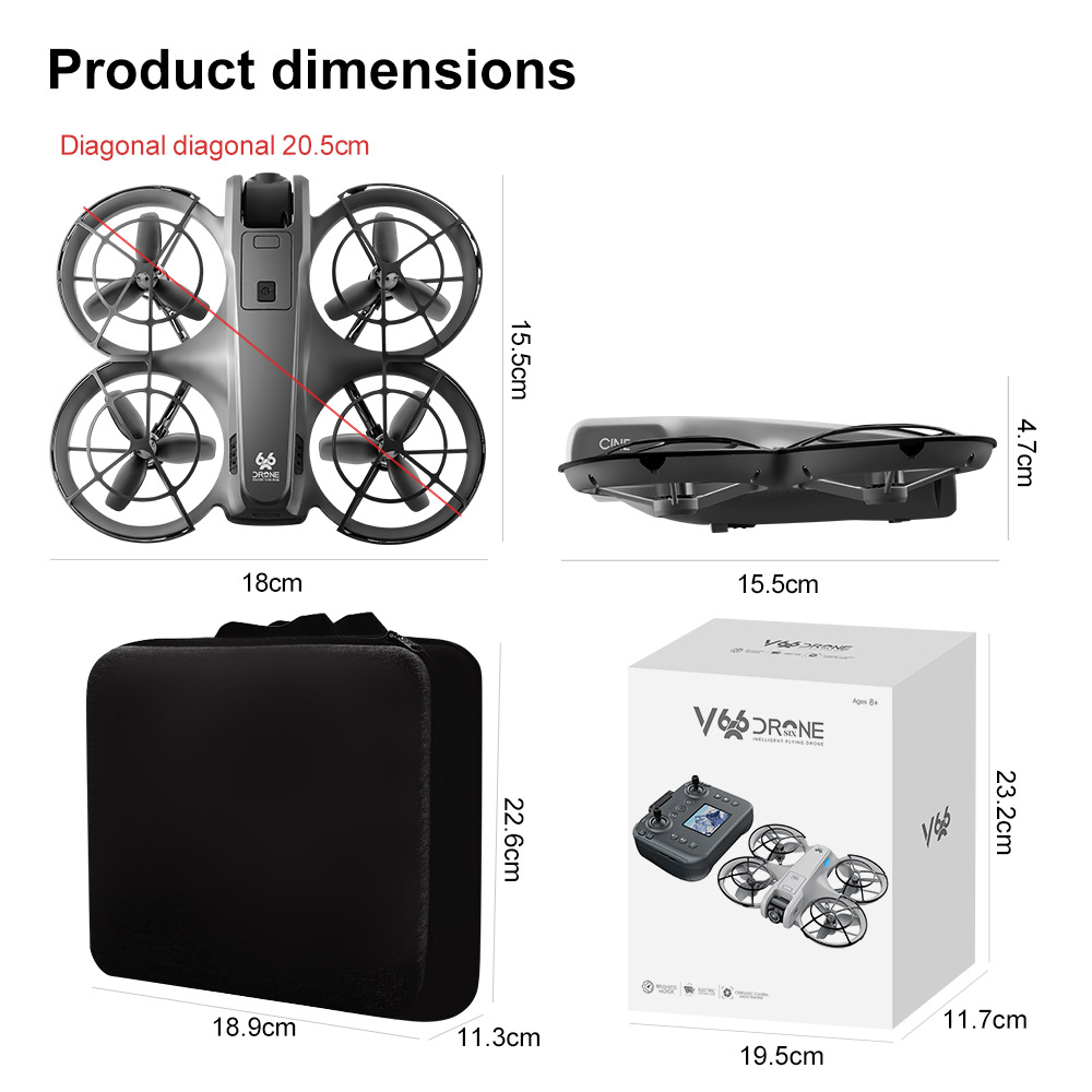 Raya Drone with 4k camera Remote control with screen Automatic obstacle ...