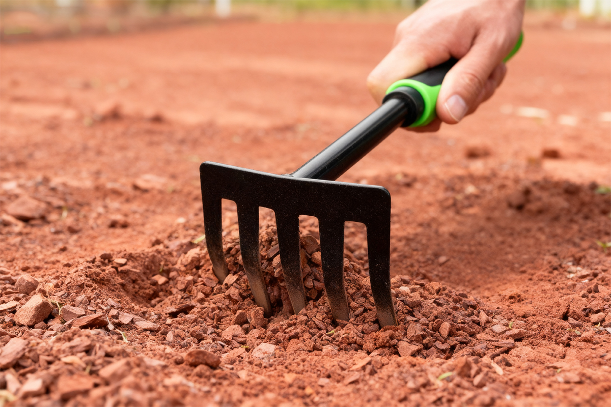 Set Alat Taman 4 Dalam 1 / Shovel, Spade, Rake & Pickaxe | Getah Selesa ...