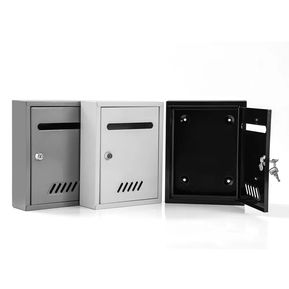 Mailbox Outdoor Heavy Duty Metal Post Box Wall Mount Mail Box Peti ...