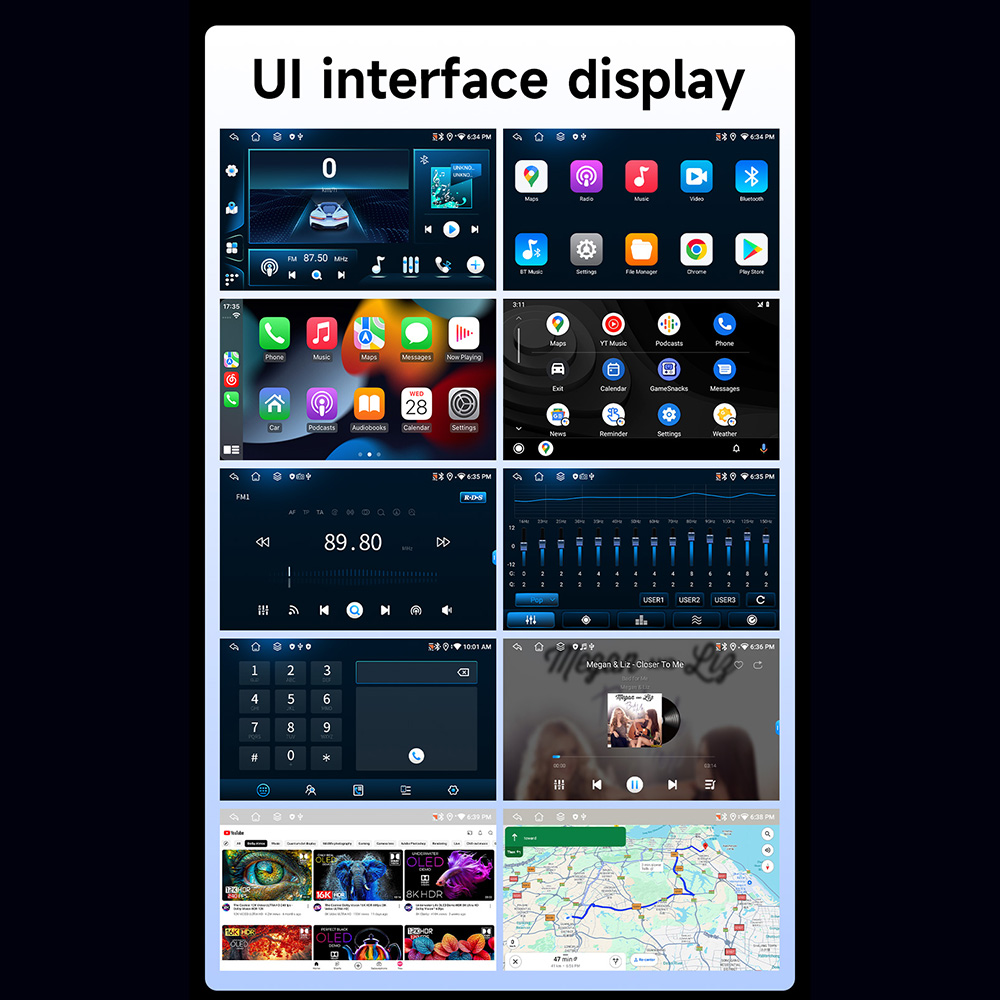 9 inch 8-Core Android Head Unit Player 6+128GB 8+128GB with CarPlay ...