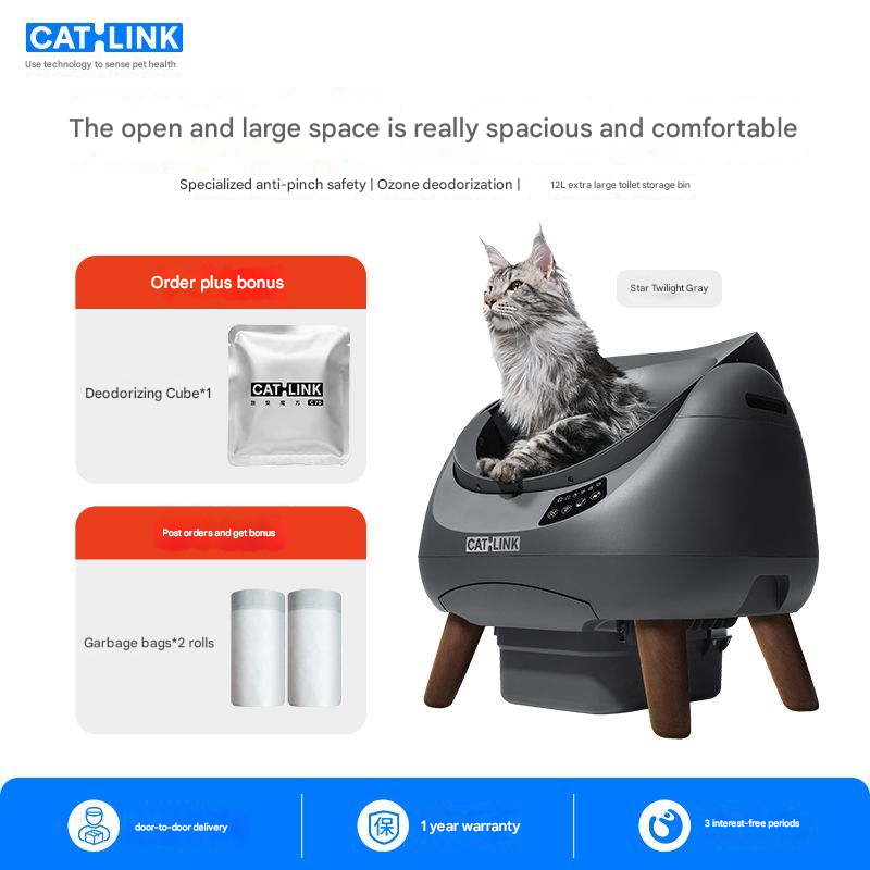 [New Product Launch] CATLINK Open Fully Automatic Cat Litter Box ...