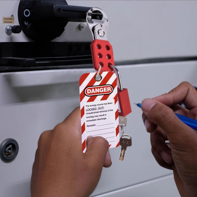 Lockout Tagout Kit With Safety Hasp Padlock Lockout Tags Circuit ...