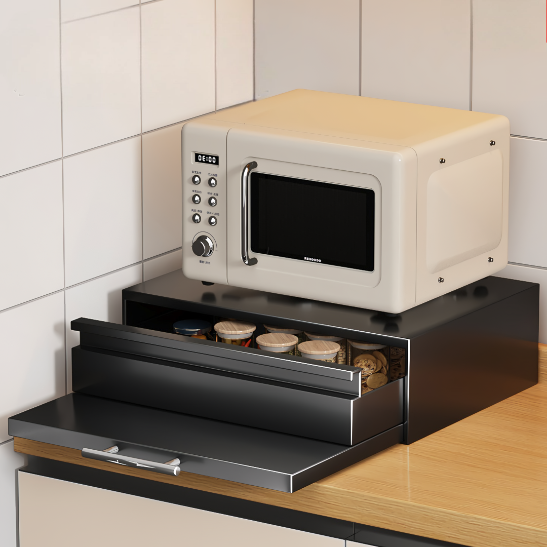 Multifunctional pull-out drawer cabinet Kitchen tabletop coffee machine ...