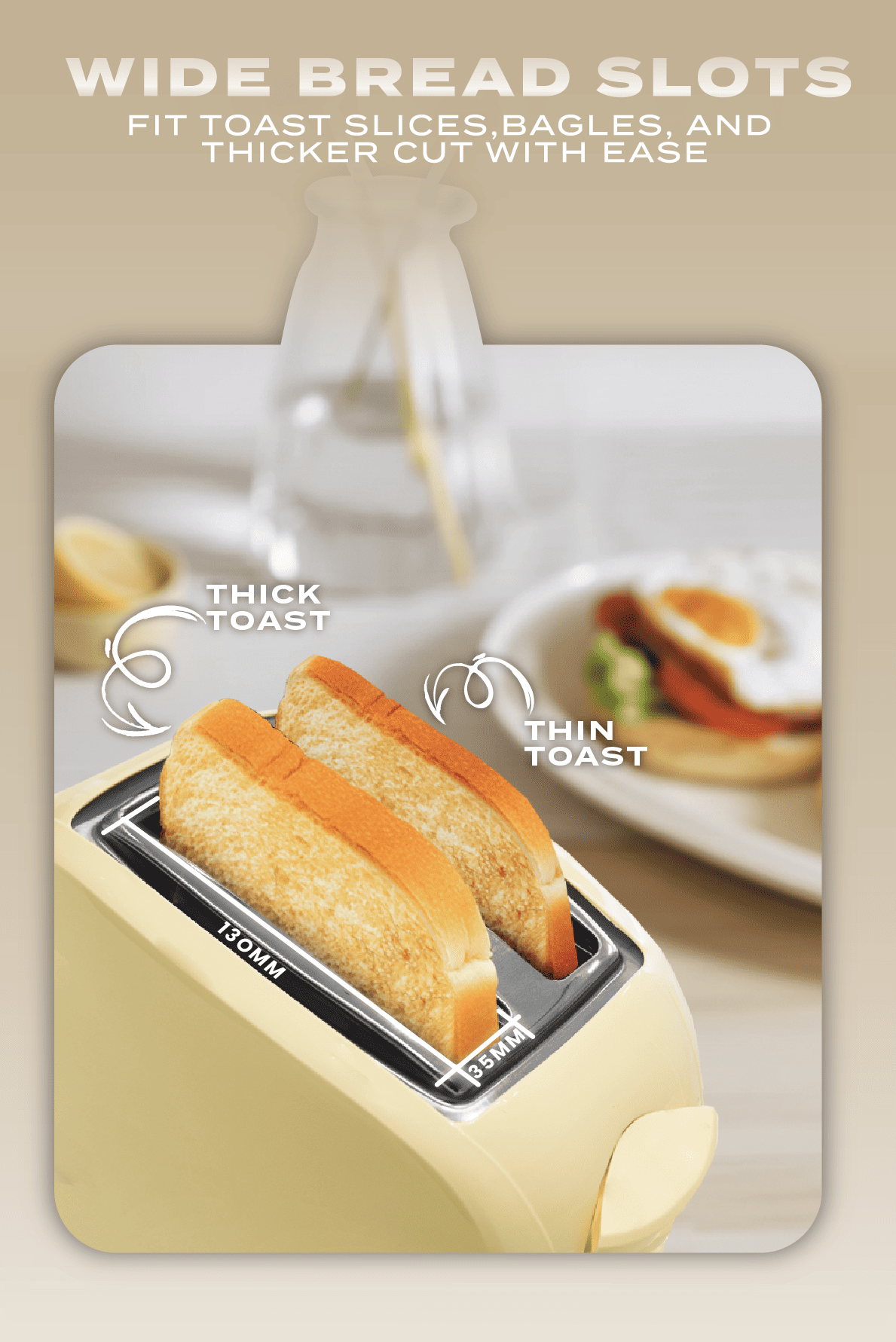 Electrova Classic Toast Series 2 Slice Toaster with Cover | Compact ...