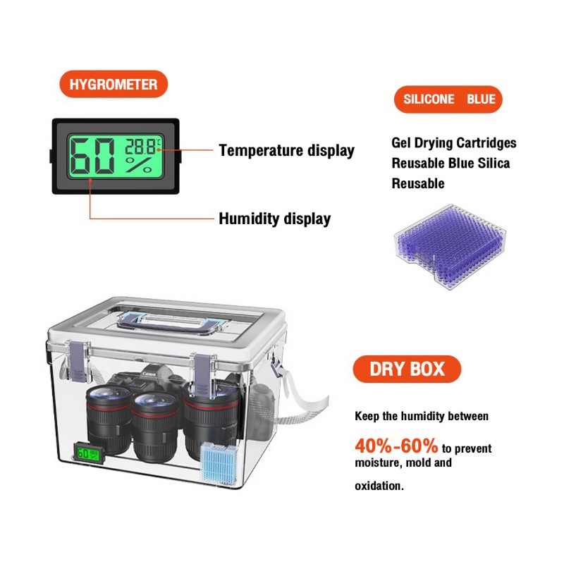 Three in One Camera Moisture-Proof Box Constant Humidity Storage Box ...