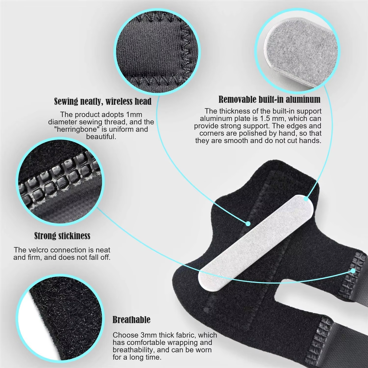 Finger Fixing Splint Set/ Pain Relief Sprain/Adjustable Straighten ...