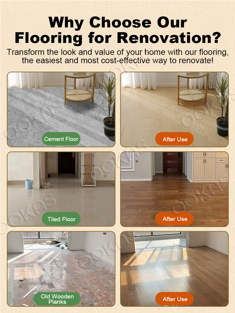 Vinyl Flooring 2MM Thick PVC floor sticker Wear-resistant Waterproof ...