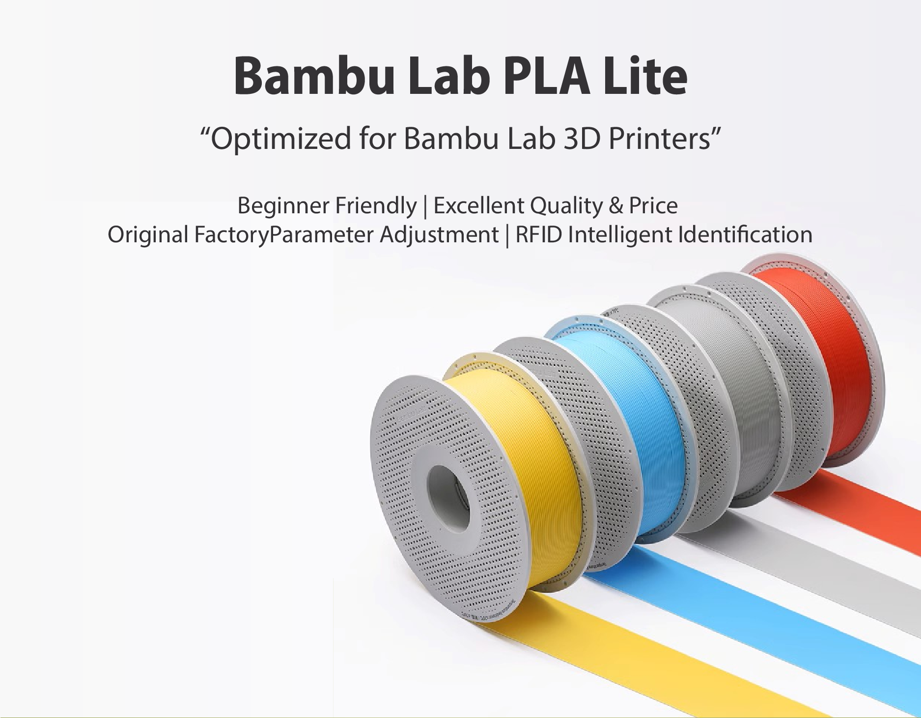Bambu Lab PLA Lite - 3D Printer Filament 1KG Refill / With Spool ...