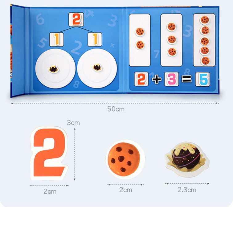 Mathematics toys matematik prasekolah magnetic book for number magnetic ...