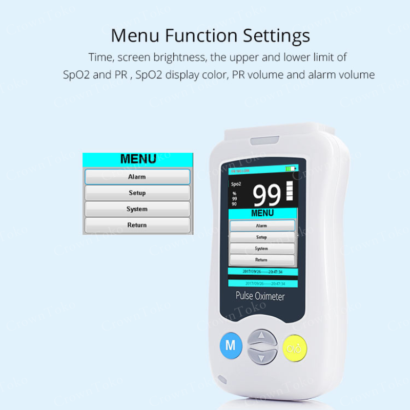 Handheld Pulse Oximeter SPO2 Monitor 手持式血氧仪 – Baby Newborn/Adult Probe ...