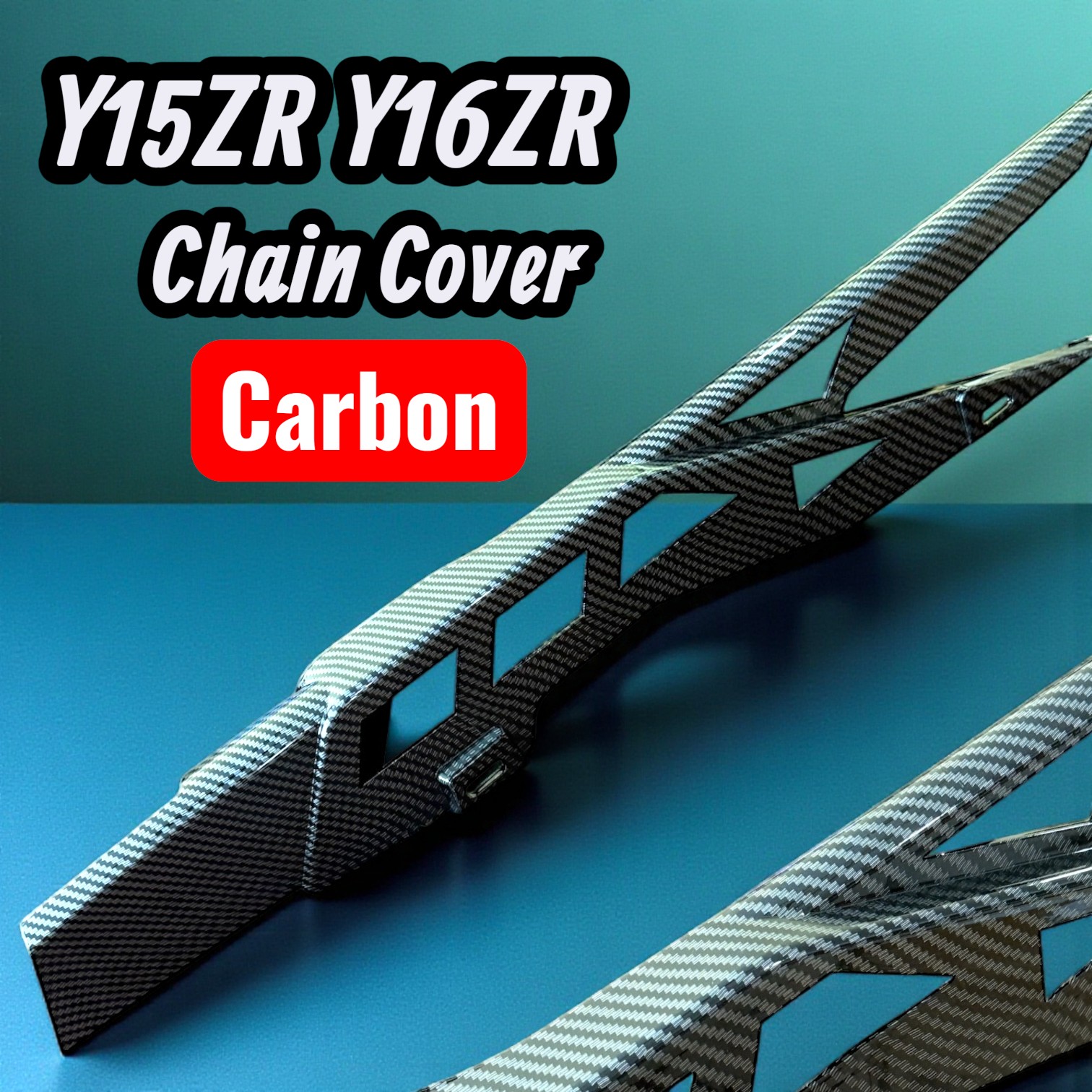 FORGE CARBON CHAIN COVER Y16ZR Y15ZR CARBON CHAIN COVER MATT BLACK ...