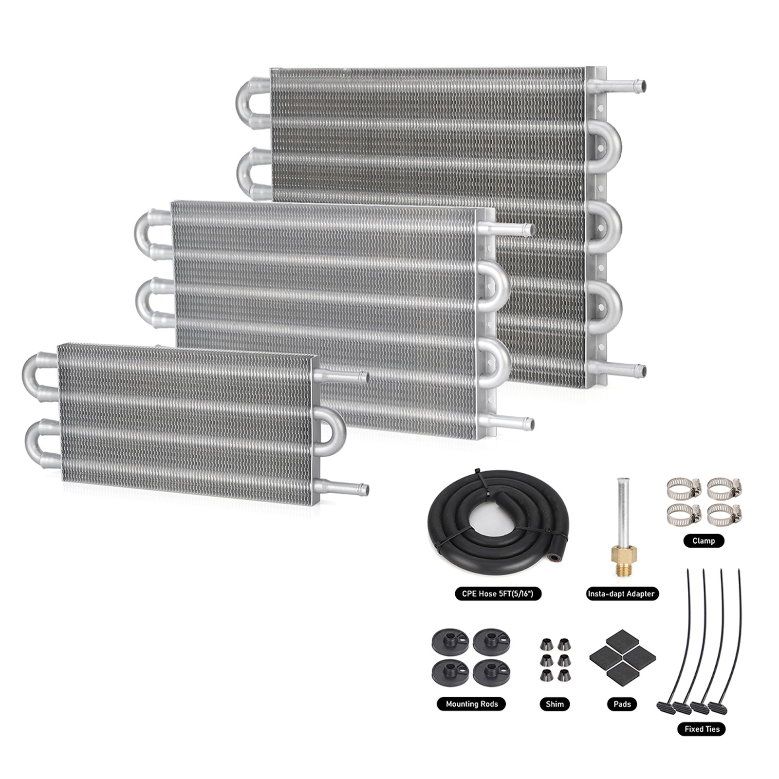 Universal Transmission Fluid Cooler ATF oil cooler 4 / 6 / 8 rows Atf ...