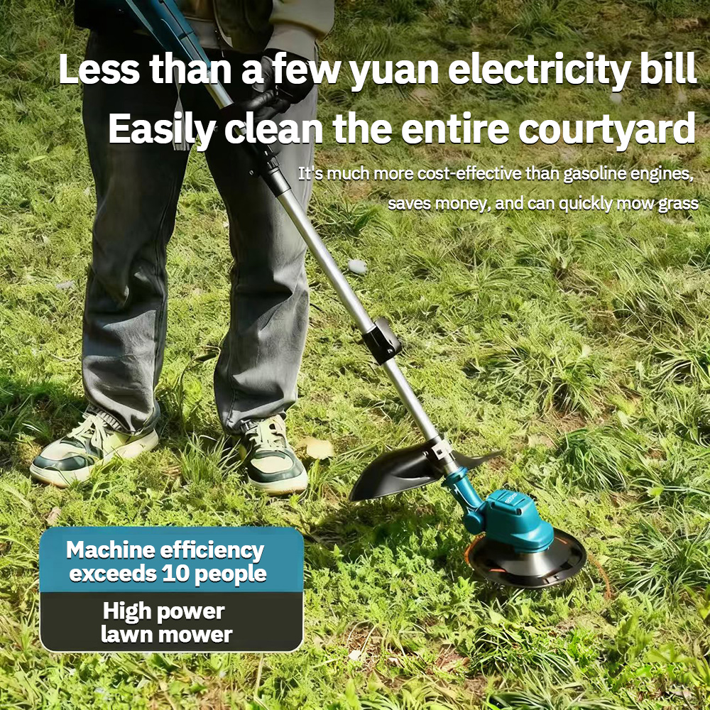 Mekitor Cordless Brushless Mesin Rumput Bateri Heavy Duty Grass Cutter ...