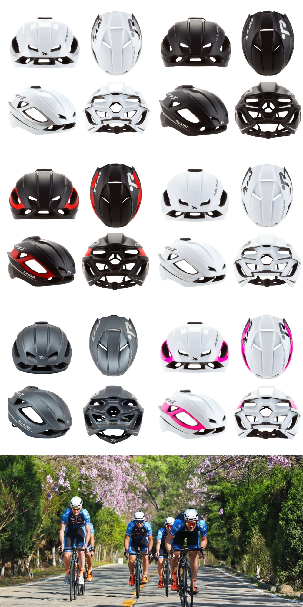Ranking R1X Cycling Helmet | Road Bike & MTB Helmet | Lightweight ...