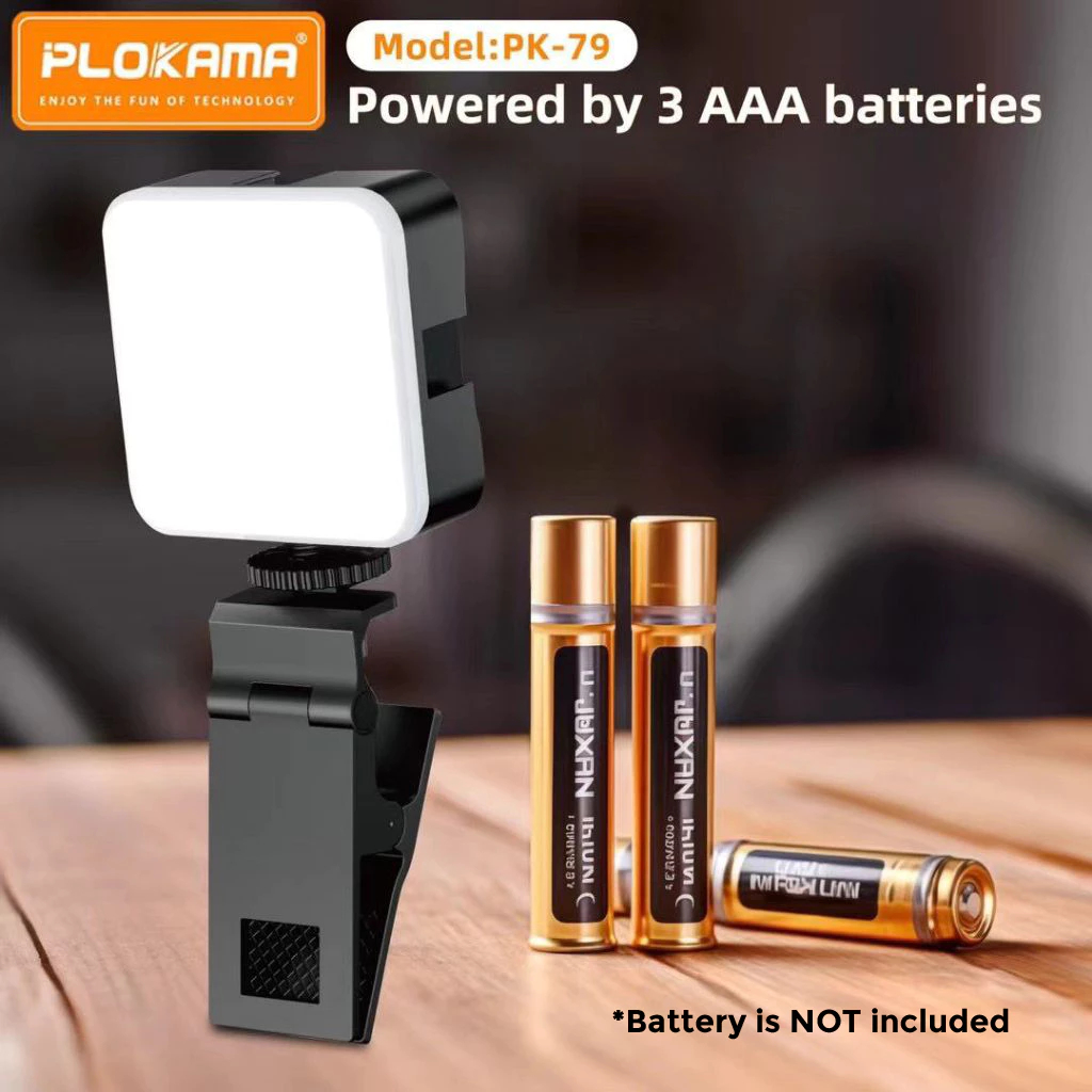 PLOKAMA PK-79 Mini LED Video Photography Fill Light 6500K Dimmable 5W ...