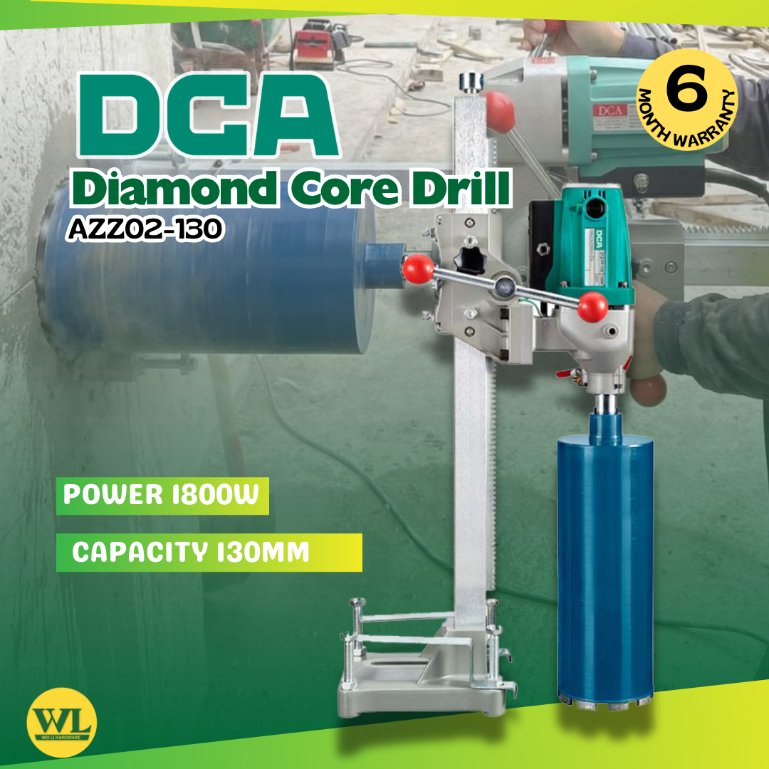DCA 130mm Diamond Core Drill 1800W (Coring Machine) 6month Warranty ...