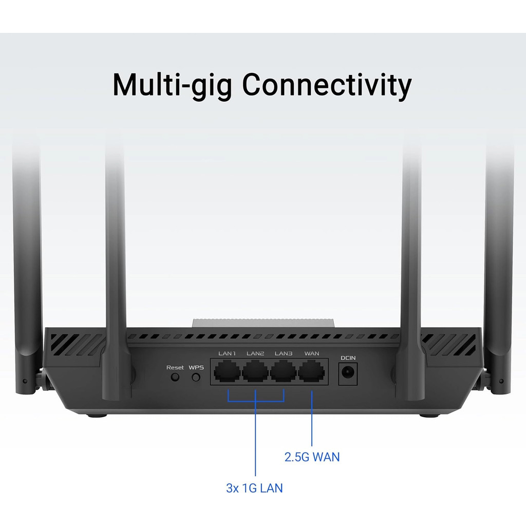 ASUS RT-BE50 WiFi 7 Dual-Band Router for Home Use Ultra-Fast BE3600 ...