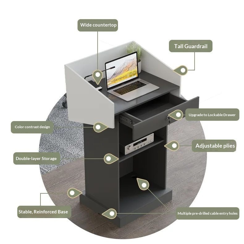 Speaker Podium Stage Stand Reception Lecture Hall Table Host Speech ...