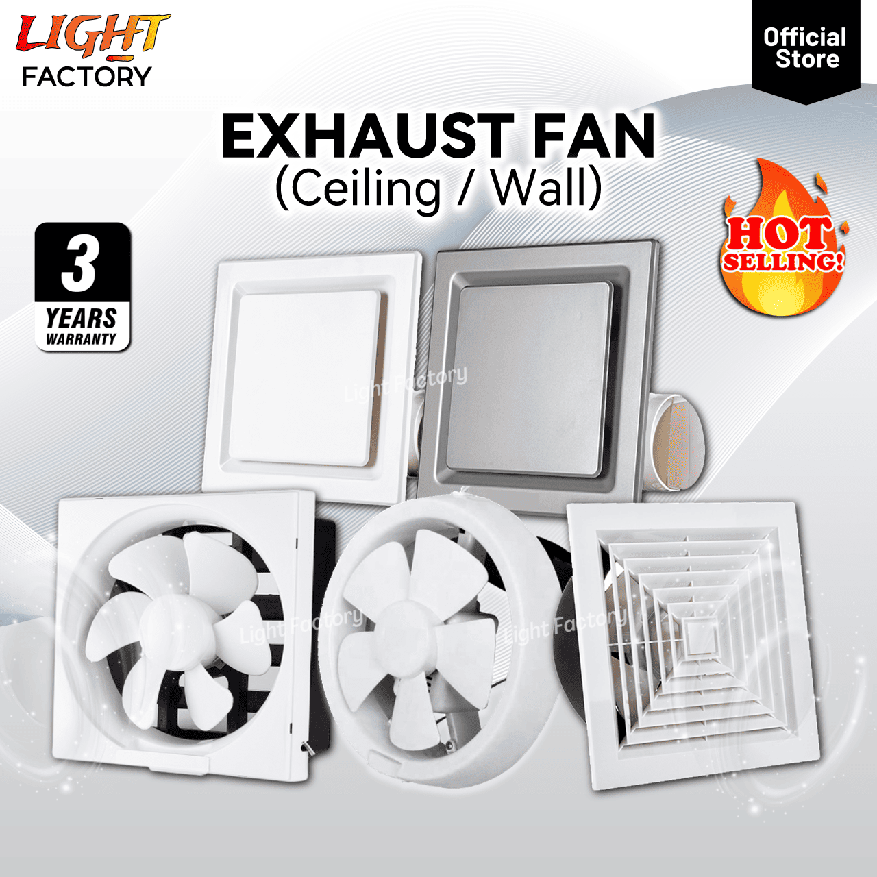 [3 YEARS WARRANTY] Wall / Ceiling Exhaust Fan 6