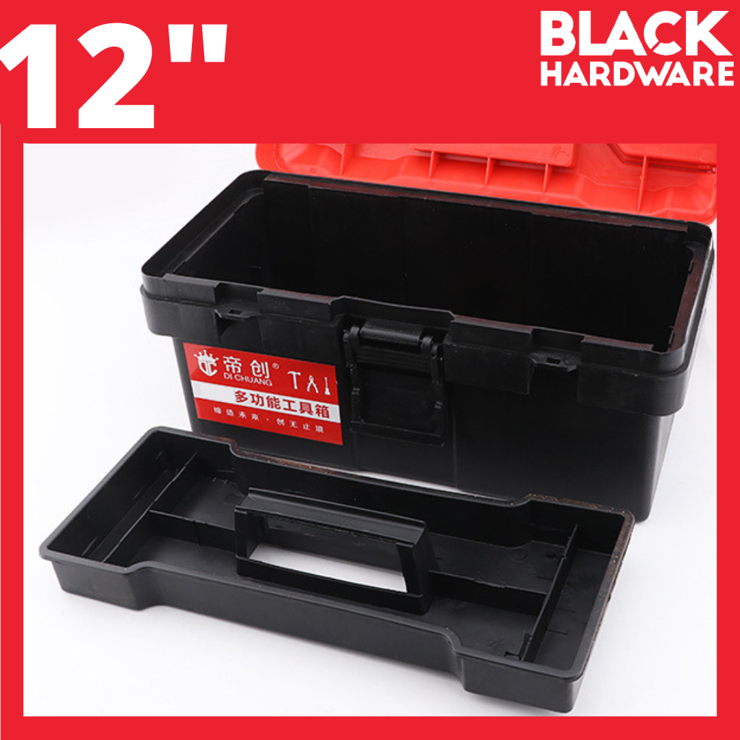 BLACK HARDWARE Iron Tool Box Toolbox Set Spanar Automotive Fishing ...