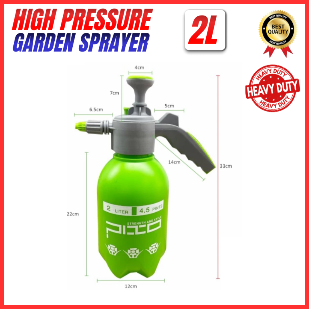 PIXO HEAVY DUTY Brass Nozzle Pressure Garden Sprayer Garden 1L/2L Pam ...
