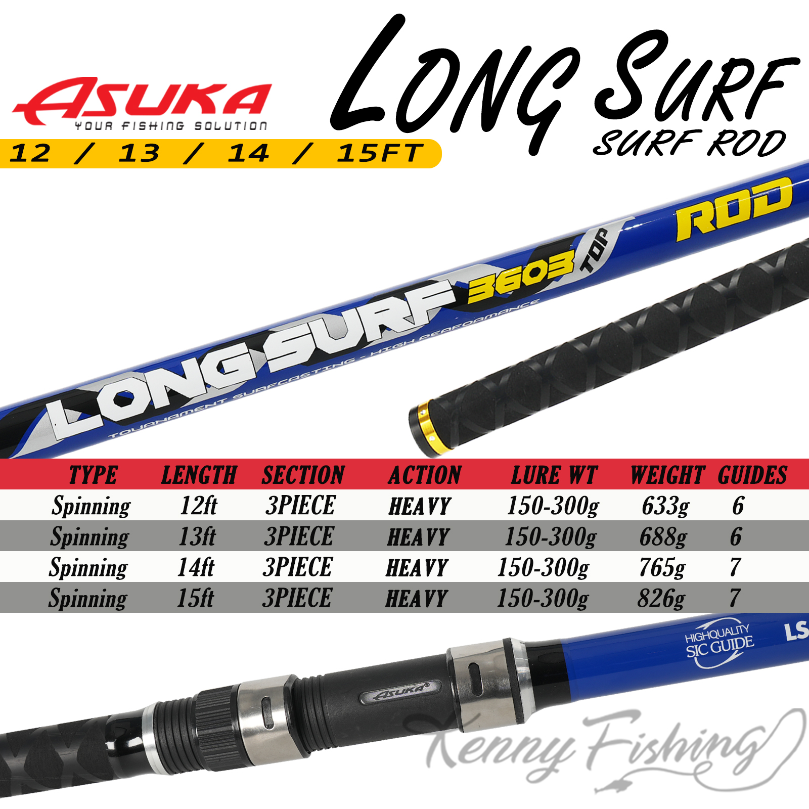 ASUKA LONG SURF FISHING ROD | Shopee Malaysia