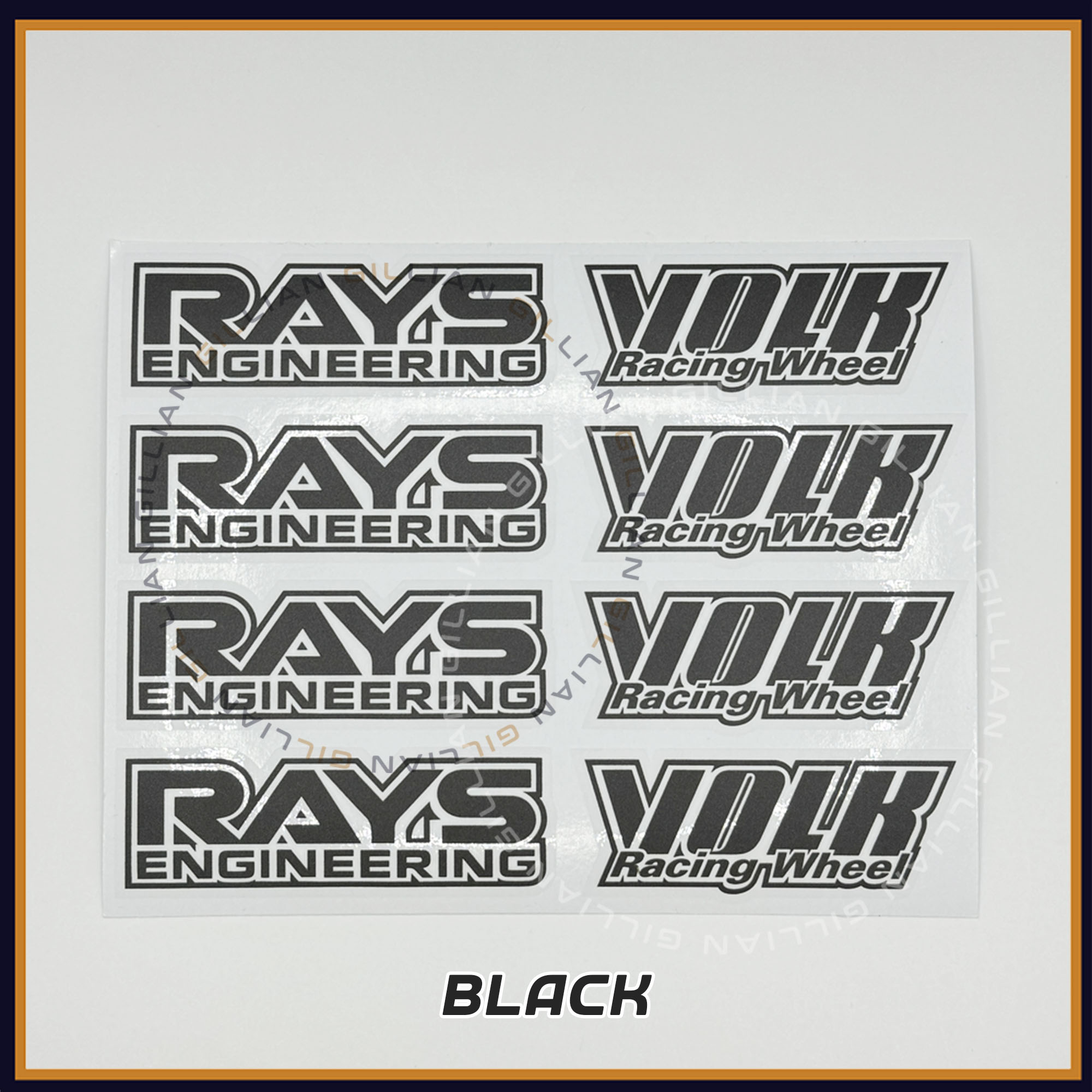STICKER SPORT RIM TE37 (RAYS VOLK RACING) - [1 SET / 8 PCS] | Shopee ...