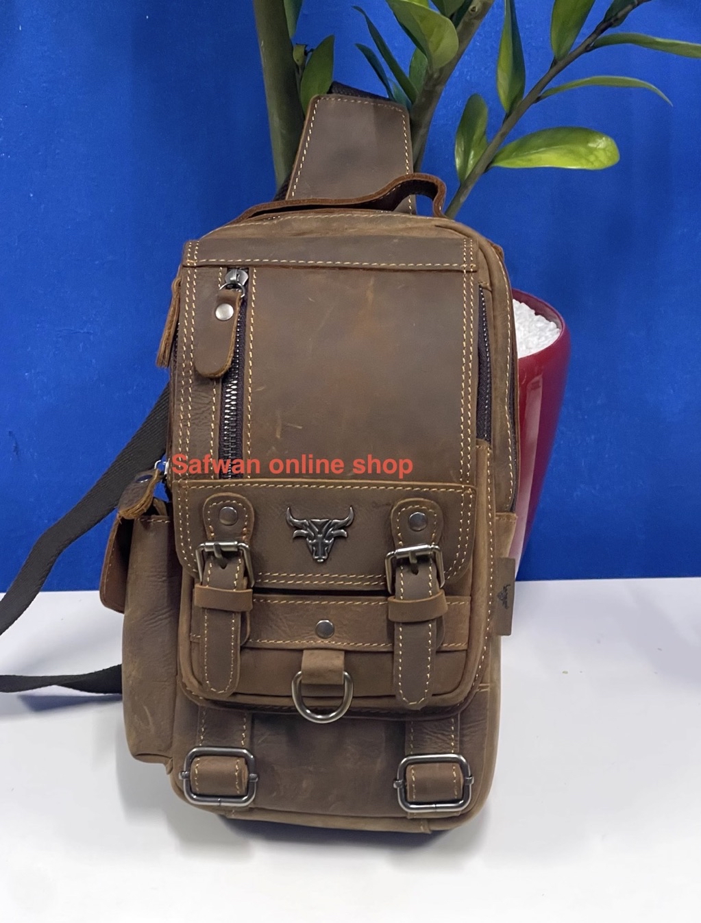 Rush Rider Original Cow Leather Chest Bag Crossbody Bag Shoulder Bag ...