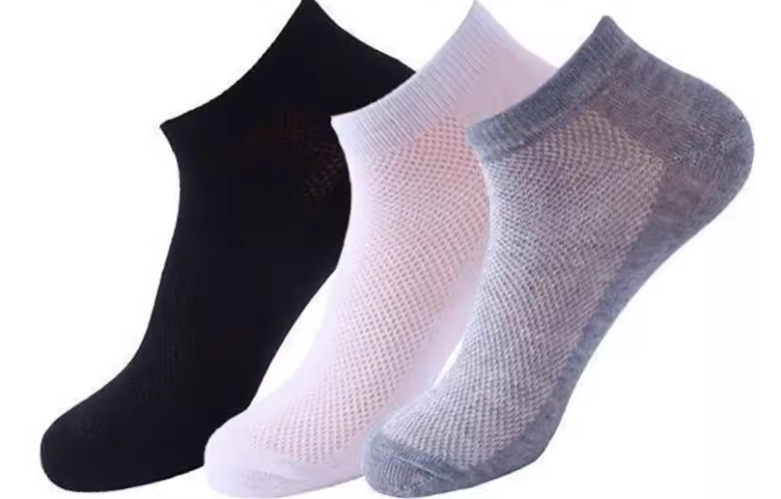 12 Pairs Breathable Disposable Net Socks | Mesh Design | No-Wash ...