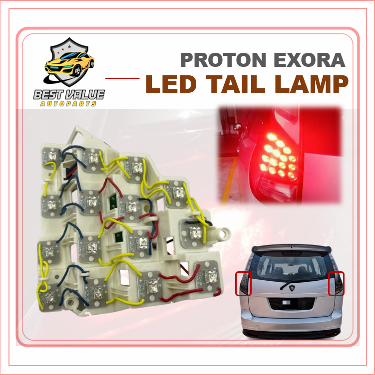 PROTON EXORA REAR TAIL LAMP LED LIGHT WITH IC BOARD REPLACEMENT KIT ...