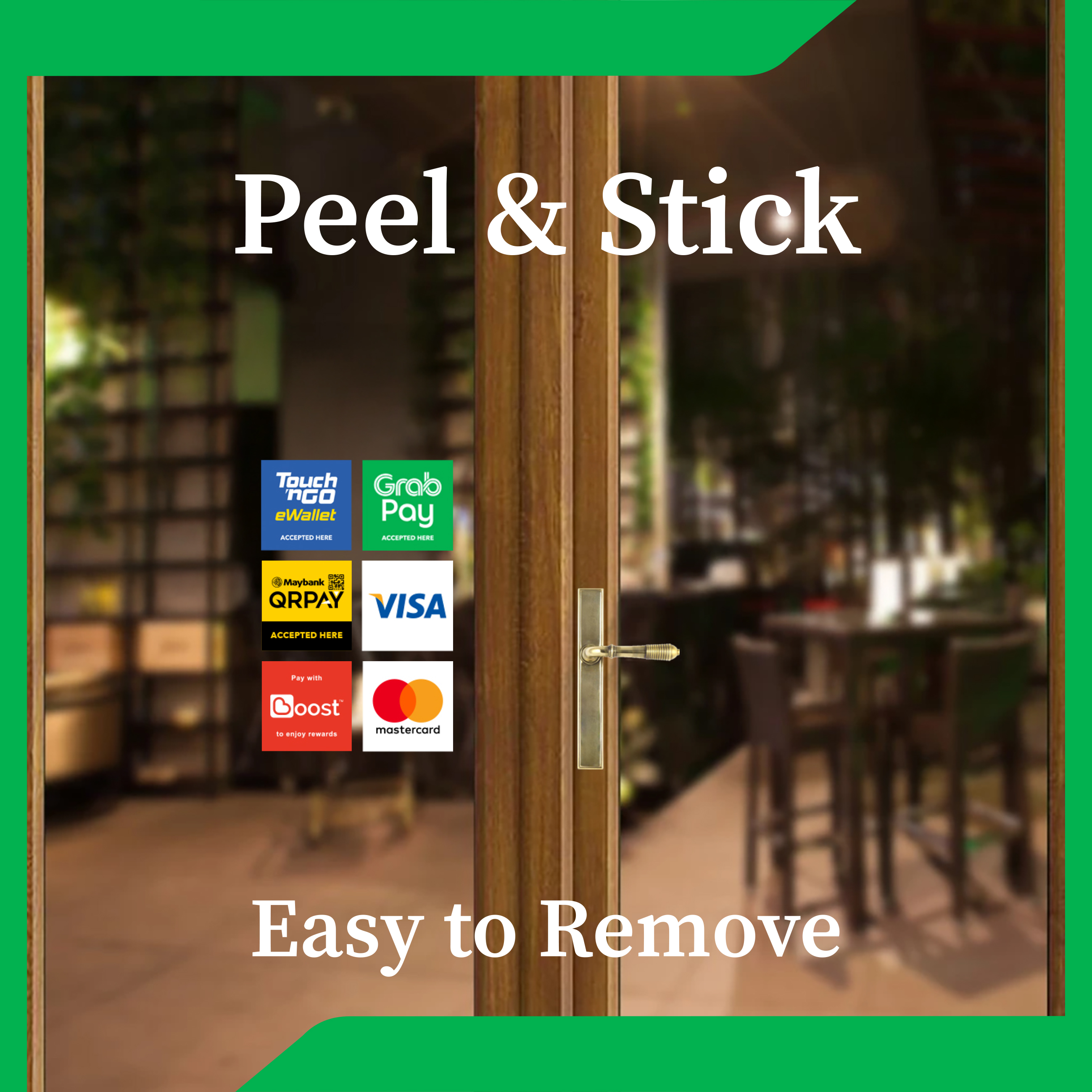 Sticker Only | Self-Adhesive PVC Sticker 12.7cm X 12.7cm | eWallet ...
