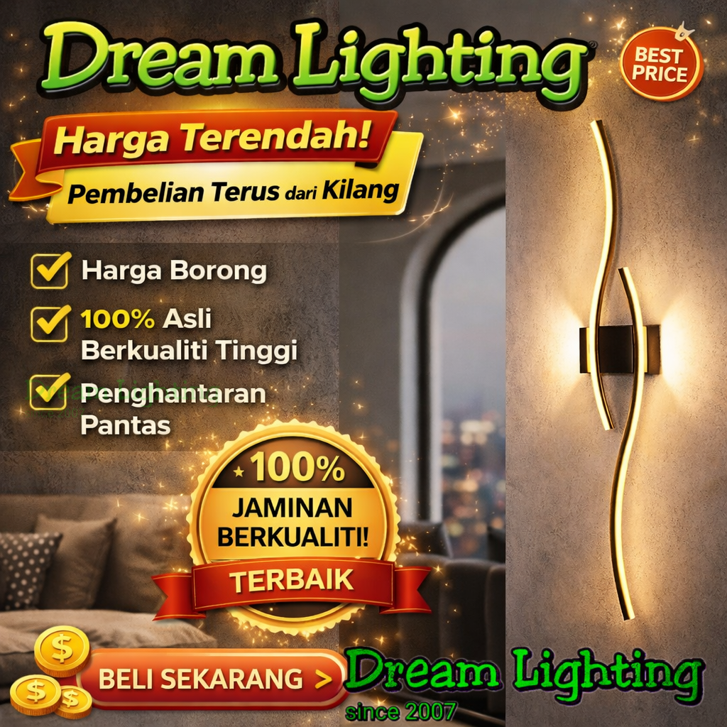 Dream Lighting LED Wall Light 3 Colors Minimalist Modern Luxury ...