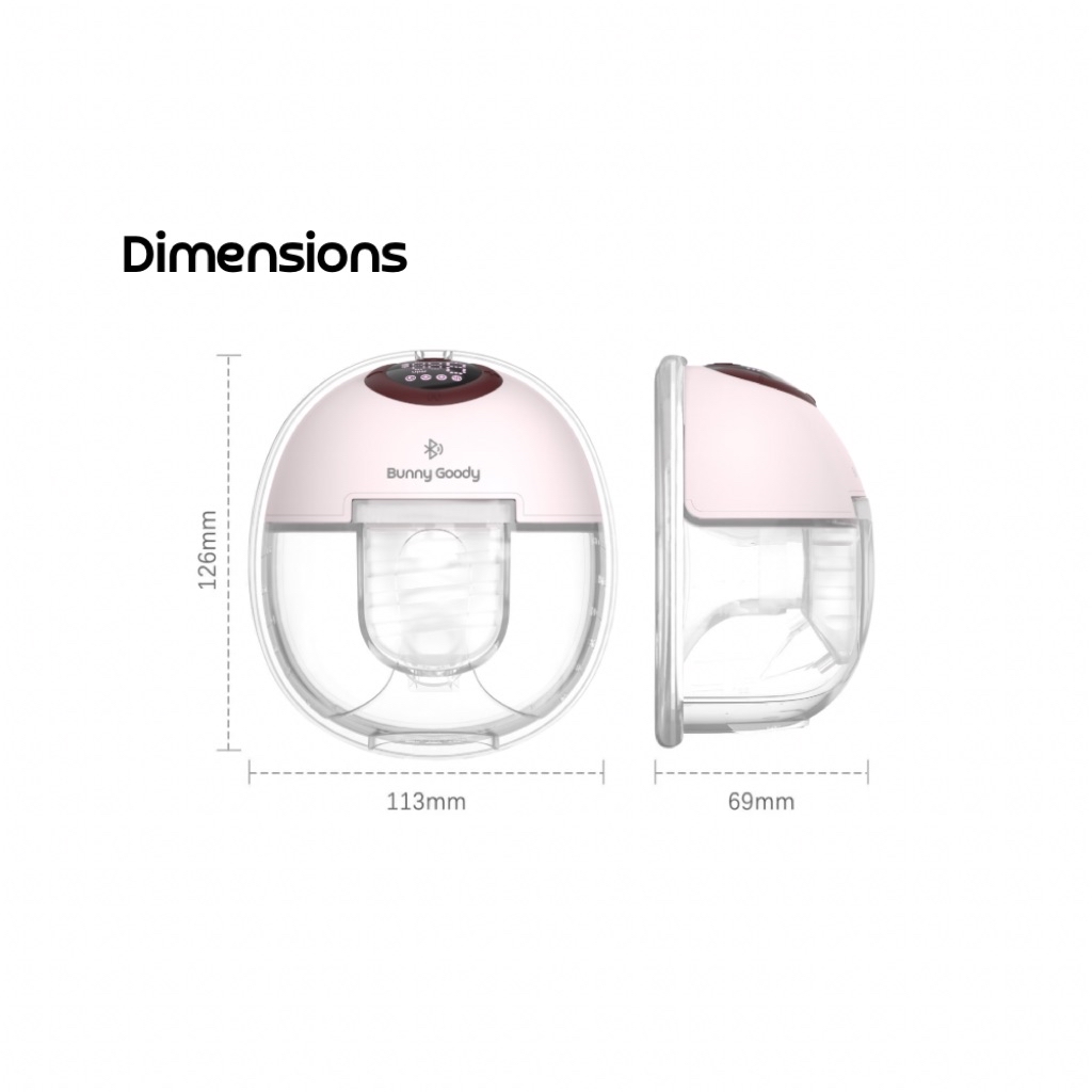 Bunny Goody S32 Pro Smart Wearable Pump with Bluetooth Apps Control ...