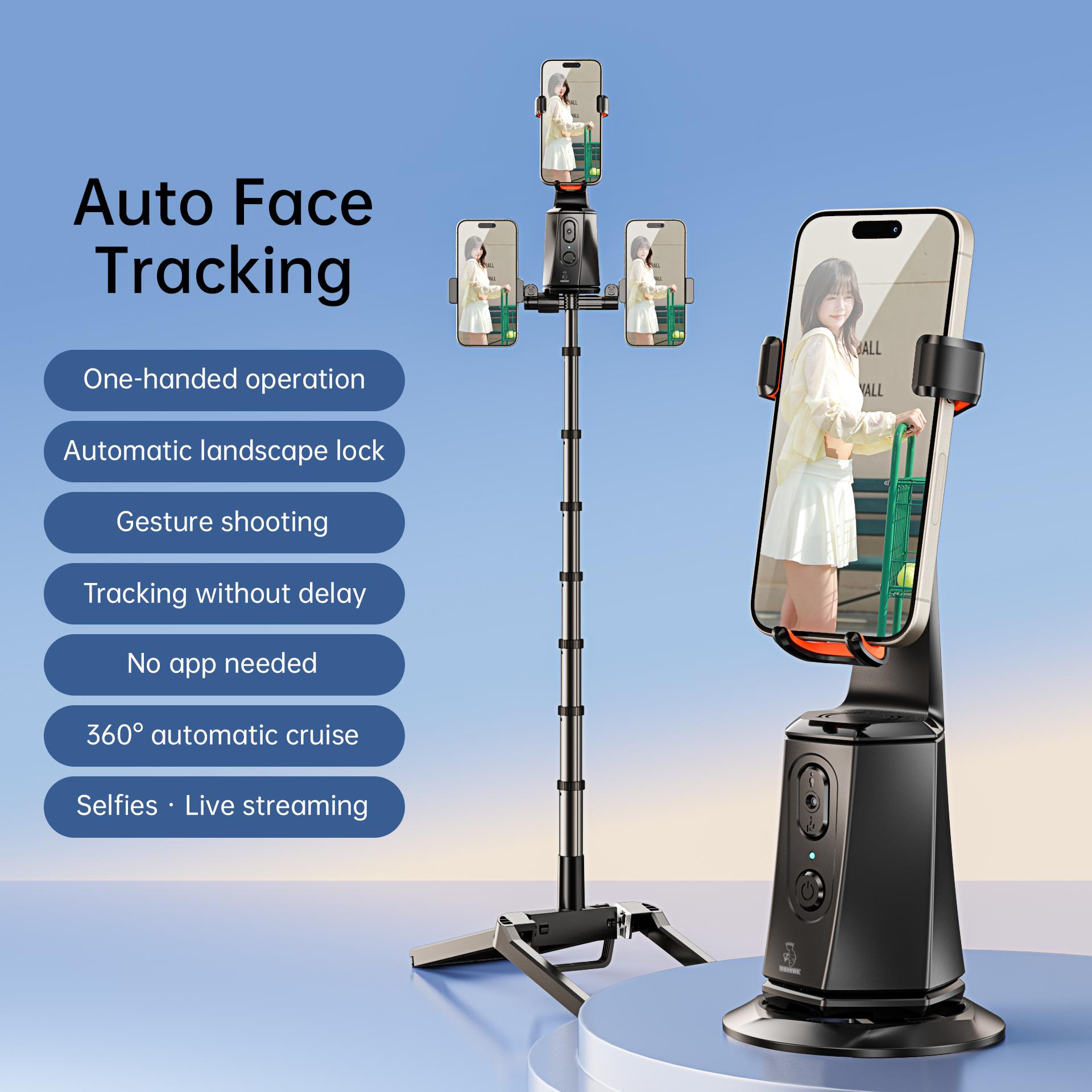 MOHAWK S1 AI Face Tracking Gimbal Stabilizer | 360° Auto Rotation ...